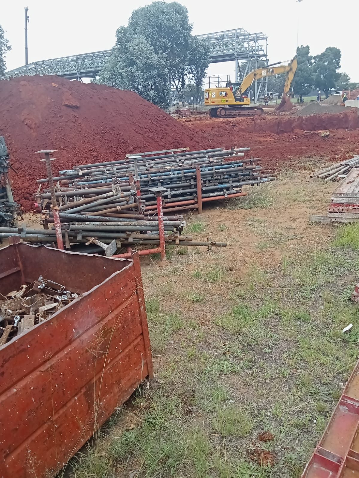 Steel sorted and ready for recovery
